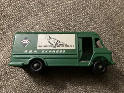 Furgoneta de entrega de paquetes vintage años 60 Budgie Models 57 Matchbox Diecast REA Express Foto 1 de 4