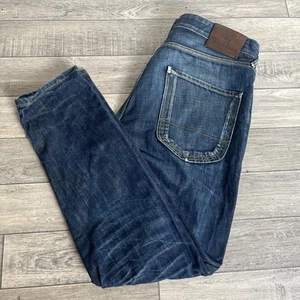 Scotch And Soda Dean Jeans Men’s Size W33 L32 Blue Tapered Distressed Jeans - Picture 1 of 16
