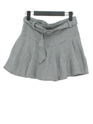 Zara Women's Midi Skirt S Black Checkered 100% Other Midi Skort - Image 1 of 4