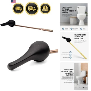 Mango de inodoro bronce montaje frontal duradero palanca de inodoro repuesto - Imagen 1 de 9