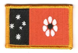 NORTHERN TERRITORY DARWIN AUSTRALIA FLAG PATCH BADGE IRON ON NEW EMBROIDERED - Picture 1 of 1