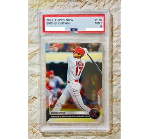 PSA 9 2022 SHOHEI OHTANI TOPPS NOW #176 ANGELS MLB CARD MINT FROM JAPAN - Picture 1 of 1