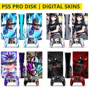 Anime Dragon Narut PS5 PRO Disk Digital Skin Sticker Vinyl Wrap Playstation5 PRO - Picture 1 of 17