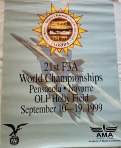 Póster Academy of Model Aeronautics 21o Campeonato Mundial 1999 Florida F3A - Imagen 1 de 4