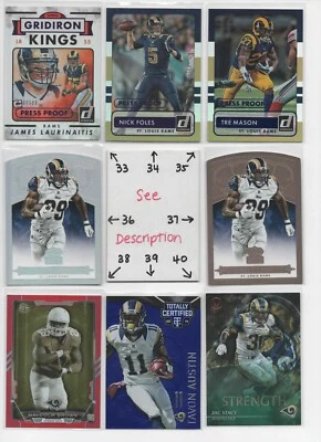 LA Rams St Louis ** Serial #'d Rookies Jerseys Autos BETTIS FAULK HOLT WARNER - Image 1 of 4
