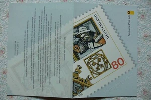 Gedenkblatt  Der Postweg nach Deutschland Jahresgabe 1995 Post Philatelie - Bild 1 von 2