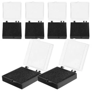 6Pcs Medal Display Box Brooch Storage Holder Desktop Brooch Displaying Container - Picture 1 of 12