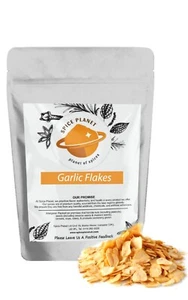Garlic Flakes Dried Chopped Premium Quality Free UK P&P By Spice Planet - Picture 1 of 3