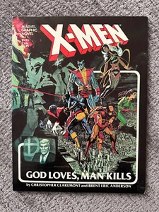 Marvel Graphic Novel #5 X-Men God Loves Man Kills Rare 1982 Comic Book - Bild 1 von 3