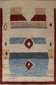 Geometric Moroccan 8x10 Area Rug Hand-Knotted Wool Oriental Carpet - Picture 1 of 12