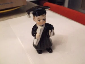 Vintage Graduation Boy Figurine Ceramic 3 3/4 Inches - Picture 1 of 11