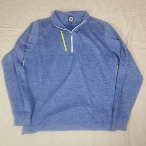 Footjoy Herren Shirt Performance 1/2 Zip Pullover Heather Blue Large - Bild 1 von 6