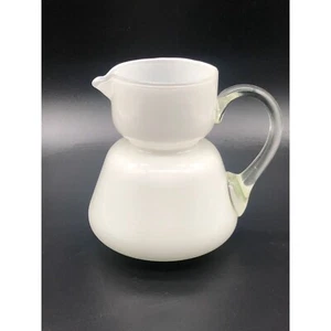 Danish MCM White Glass Pitcher, Michael Bang for Holmegaard - Picture 1 of 5