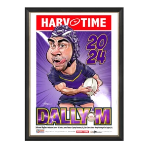 Jahrome Hughes 2024 Dally M Harv Time Print Framed - Picture 1 of 1