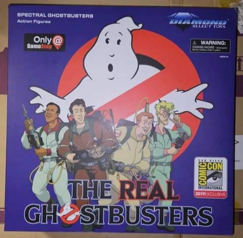 Diamond Select Spectral The Real Ghostbusters Figure set GameStop Exclusive SDCC Cover