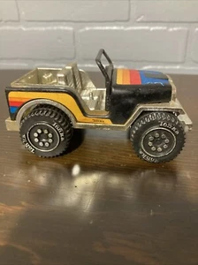 Vintage Tonka Jeep Wrangler - Black With Rainbow - Made in USA 1979 - Picture 1 of 17