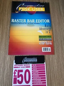 MAGAZINE COMMODORE 64 128 DISK USER OCTOBER 1990 + DISK JEUX RARE - Photo 1/7