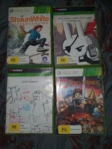X-BOX 360 GAMES X 4 SHAUN WHITE SKATEBOARDING & LEGO SERIES X 3 - Picture 1 of 9