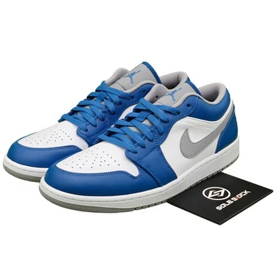 Jordan 1 Low True Blue Cement - 553558-412 Foto 1 de 4