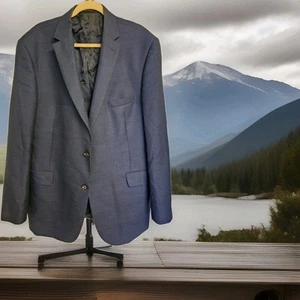 Vitale Barberis Canonico JoS.A.Bank RESERVE Blazer Blue Two Button Wool Italy - Picture 1 of 8