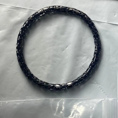 Womens Dark Tone Snake Chain Link Bracelet Bangle Jewelry Accessory - Image 1 of 2