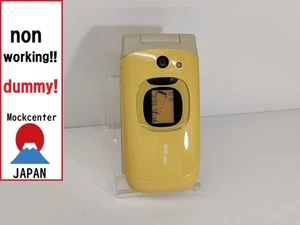 【factice!】 SANYO A5524SA téléphone portable doux mignon (couleur jaune) au-japon qui ne fonctionne pas - Photo 1 sur 3