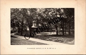 Central Railroad CRR Of NJ RR Station At Fanwood NJ Union County New Jersey T137 - Picture 1 of 2
