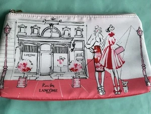 NEW Kerrie Hess Purse Lancôme Paris -Pink/Red/Watermelon Shade -Gorgeous Artwork - Picture 1 of 6