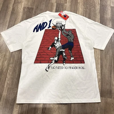 AND1 Trash Talk Basketball Shirt 90s Vintage XL - Image 1 of 4