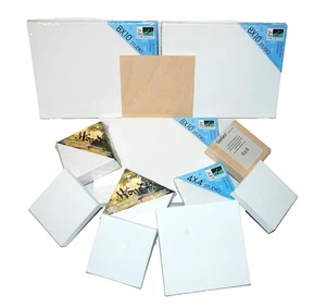 Künstler LEINWAND Monet Kunst Alternativen Elefant 4"x 4" 8"x 10" 11 gemischtes Set - Bild 1 von 21