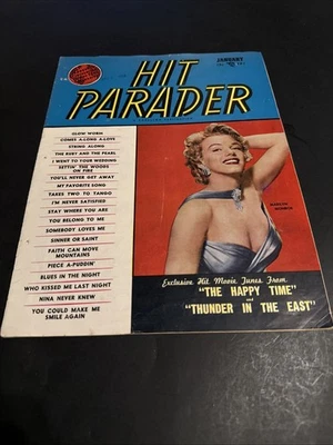 January 1953 Hit Parade Magazine.  Marilyn Monroe On Cover.  VG Condition. - Image 1 of 4