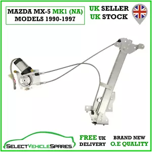 NEW MAZDA MX-5 MK1 (NA) DRIVERS FRONT ELECTRIC WINDOW REGULATOR & MOTOR 90-97 - Picture 1 of 4