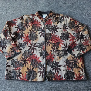 Coldwater Creek Shacket Womens 3x Button Up Coat Floral - Picture 1 of 8