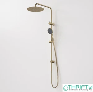 Caroma Urbane II Rail Shower with 300mm Overhead Brushed Brass 99630BB3A - Picture 1 of 2