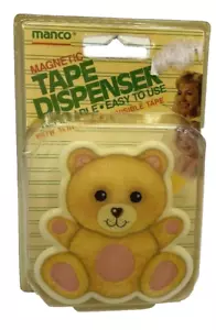 Baby Tape Dispenser Magnetic Teddy Bear 1987 NOS Vintage - Picture 1 of 7