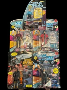 Vintage 90er Playmates Star Trek Actionfiguren 5 Stück versiegelt - Bild 1 von 3