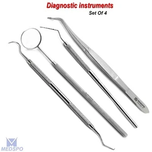 Dental Probe Explorer Hook Tartar Remover Periodontal Dentist Diagnostics Tools - Picture 1 of 7
