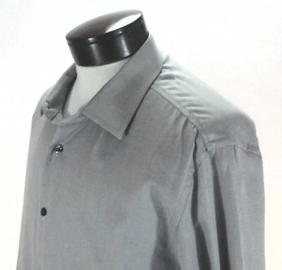 Camisa de vestir TASSO ELBA abotonada L/S topo mini algodón geométrico para hombre L $59,50 Foto 1 de 4