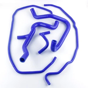 Blue For Ford Focus Mk2 ST225 Silicone Radiator Coolant & Header Tank Hoses Pipe - Afbeelding 1 van 18