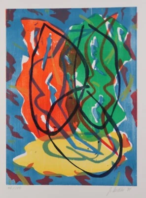 Jürgen Zeidler / Lithographie von 1991 / 300 Exemplare/ handsigniert - Bild 1 von 2