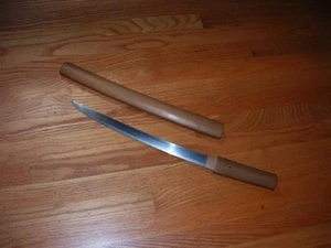 [GN1-02-01-30] Japanese Sword:  Naotane Wakizashi in Shirasaya