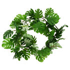 Artificial Palm Leaves Garland Tropical Party Wall Decorations Green Leaf Vines