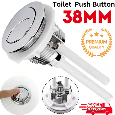 38mm Replacement Dual Flush Push Button Toilet Cistern Water Saving Universal Uk