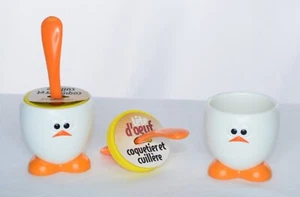 Egg head cups and spoons Tete D'ouef - Picture 1 of 7