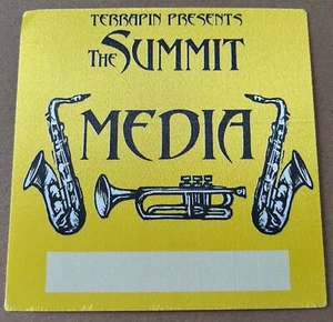 Terrapin Presents: The Summit on Hudson Fest Satin Backstage Media Pass - Picture 1 of 1