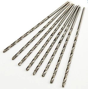 HSS Twist drill set Extra Long 2.5mm 8pc 95mm long Steel Plastic Wood Aluminium - Picture 1 of 3
