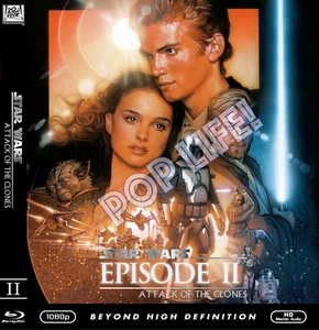 Star Wars Attack of the Clones (Blu-ray) Custom Cover **Case & Art Only!** - Picture 1 of 2