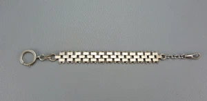 Ravissante châtelaine de montre gousset en métal, Longueur 21.5 cm. - Picture 1 of 6