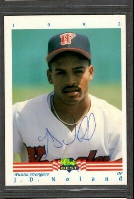1992 Classic #311 J.D. Noland Wichita Wranglers Baseball Signed Autograph (D5) - Image 1 of 2