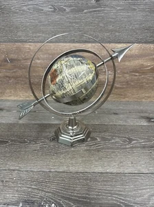 Vintage Decorative Terrestrial 5” Globe Armillary 13.5” Long - Picture 1 of 10